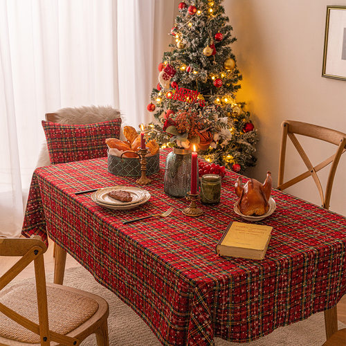 American tablecloth snowflake tablecloth Christmas table mat