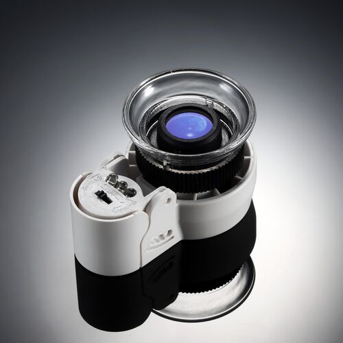 New 45x zoom magnifying glass  loupe magnifier with led