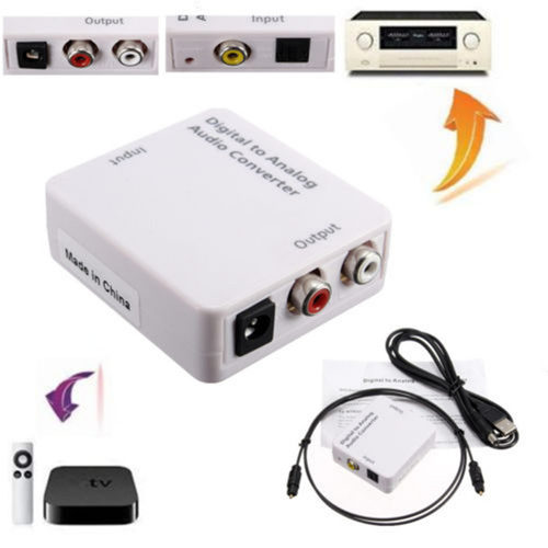 New TV Optical Digital SPDIF/Coaxial to RCA L/R Headphone