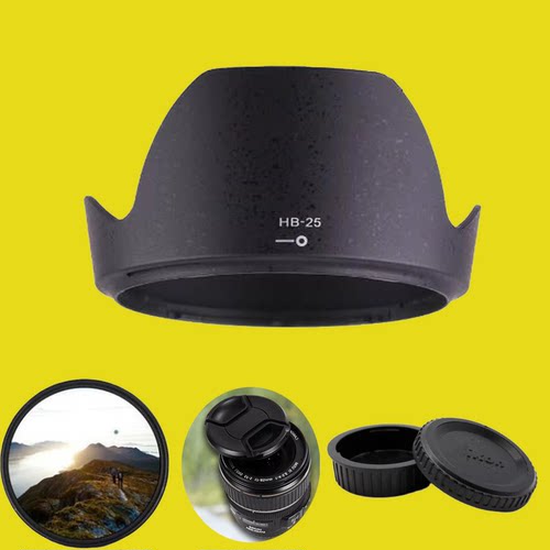 HB-25遮光罩适用尼康24-85mmF2.8-4D/24-120mm f/3.5-5.6镜头72mm