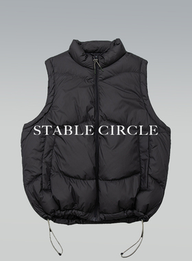STABLE CIRCLE 24FW“泡芙”轻便可收纳羽绒马甲90白鸭绒冬季外套