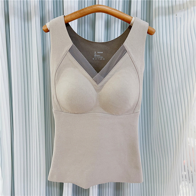 德绒石墨烯背心枫之欣发热保暖女