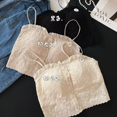 带胸垫外穿抹胸一体内衣文胸背心