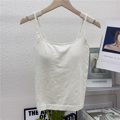 免穿内衣聚拢放走光长款外穿背心