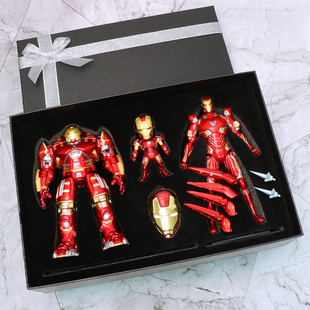 钢铁侠马克50手办反浩克装 甲可动蜘蛛侠玩具摆件模型男孩生日礼物