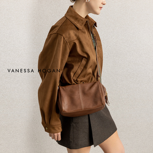 【陈洁kiki】VH女包安禾波士顿包头层植鞣牛皮通勤枕头包