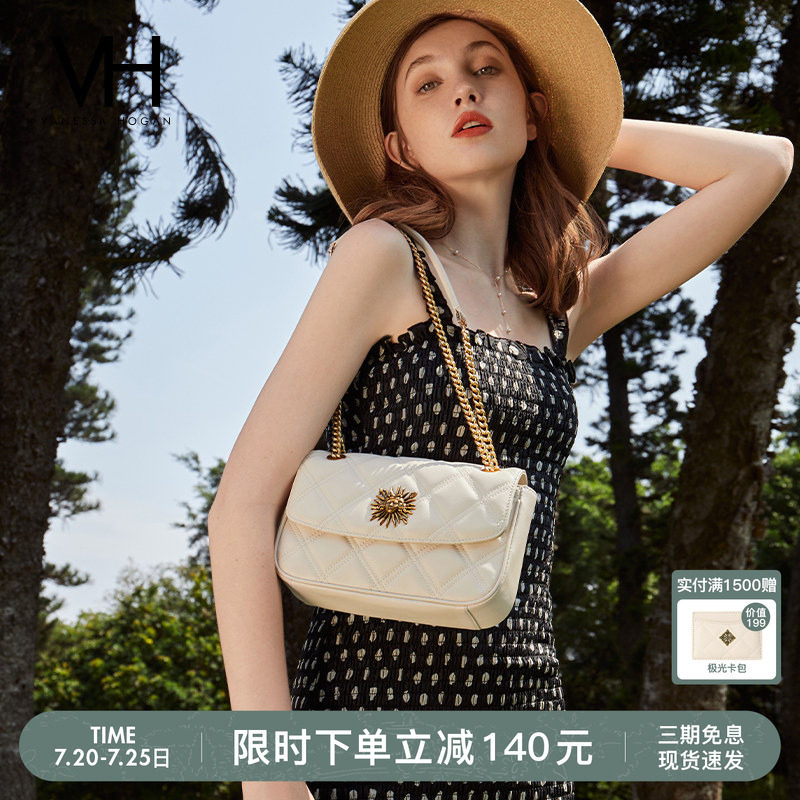 【七夕礼物】VH女包茵然软包小香风斜挎小包链条腋下高级感单肩包