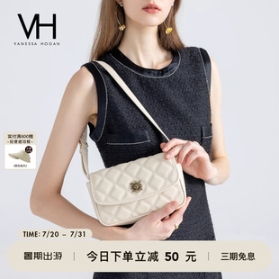 VH女包茵然系列姆士軟包經(jīng)典 太陽(yáng)神菱格設(shè)計(jì)單肩包潮流精致斜挎包