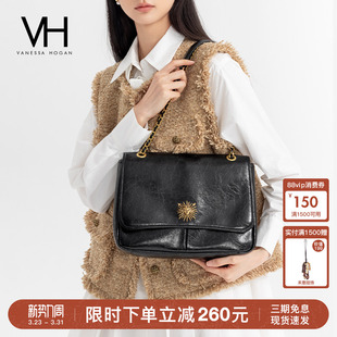 VH女包复古邮差包油蜡皮腋下单肩包斜挎基础百搭通勤大容量托特包