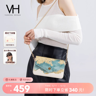 VH女包深海系列信封包国风单肩包山茶花链条斜挎包 母亲节礼物