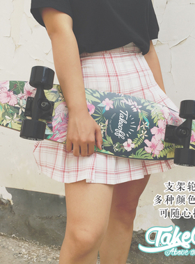 TAKEOFF小鱼板专业滑板代步初学者男女生成人公路刷街四轮单翘板