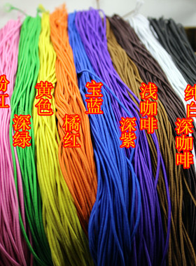 包芯弹力线配件手工DIY材料线2MM进口松紧线弹力绳橡皮筋儿童皮筋