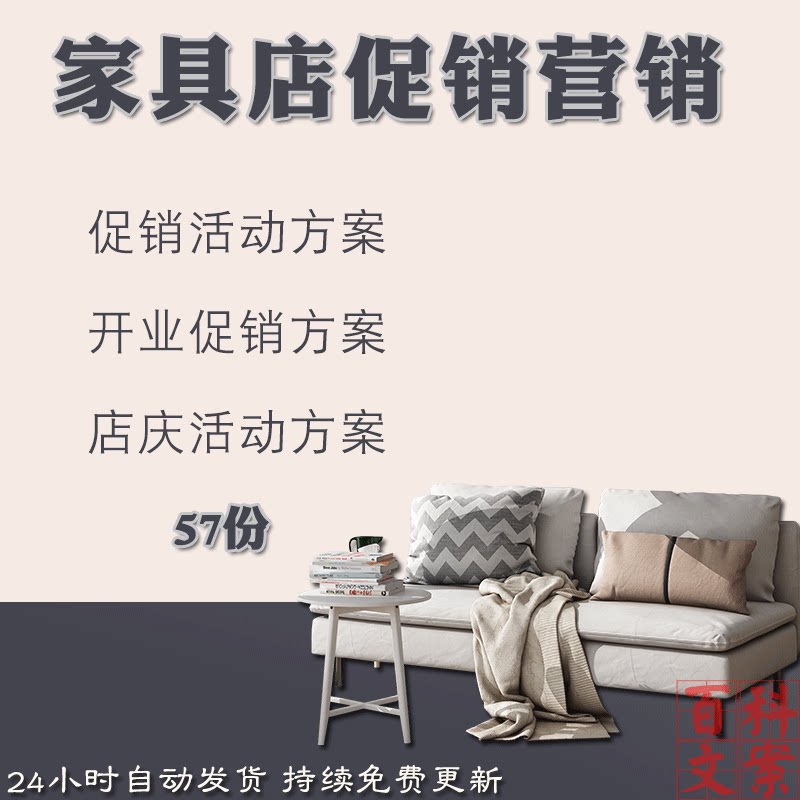 家具店商场卖场开业节日店庆周年庆促销活动策划方案模板案例资料
