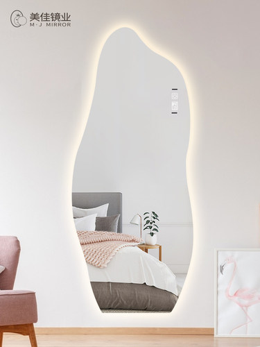 智能穿衣镜子异形带led灯试衣镜