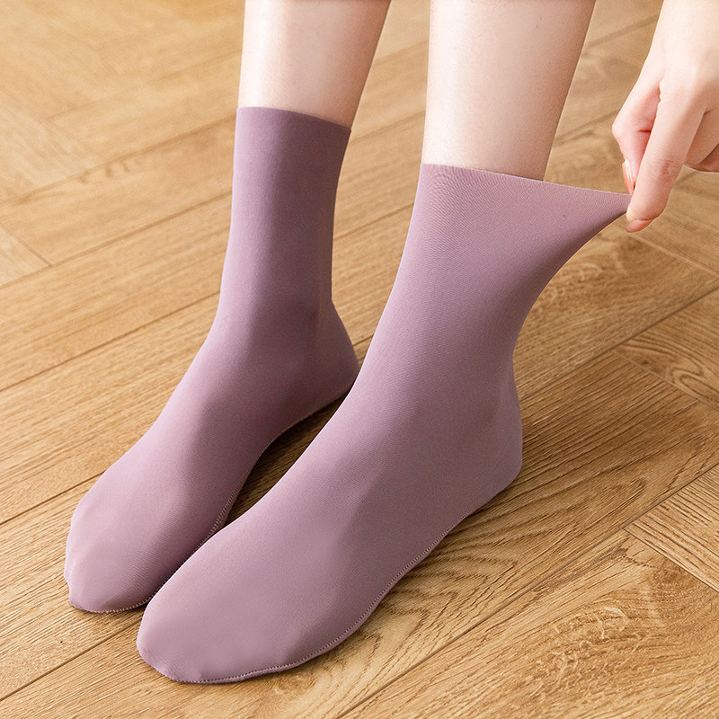 4双装 袜子女士任意剪冰丝中筒袜夏季纯棉毛巾底薄款短袜ins丝袜,女士内衣/男士内衣/家居服,中筒袜,淘宝优惠券,粉丝福利购,淘宝优惠卷