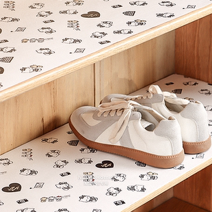 三丽鸥HelloKitty鞋柜专用垫纸鞋架防尘隔脏保护垫子橱柜抽屉防霉