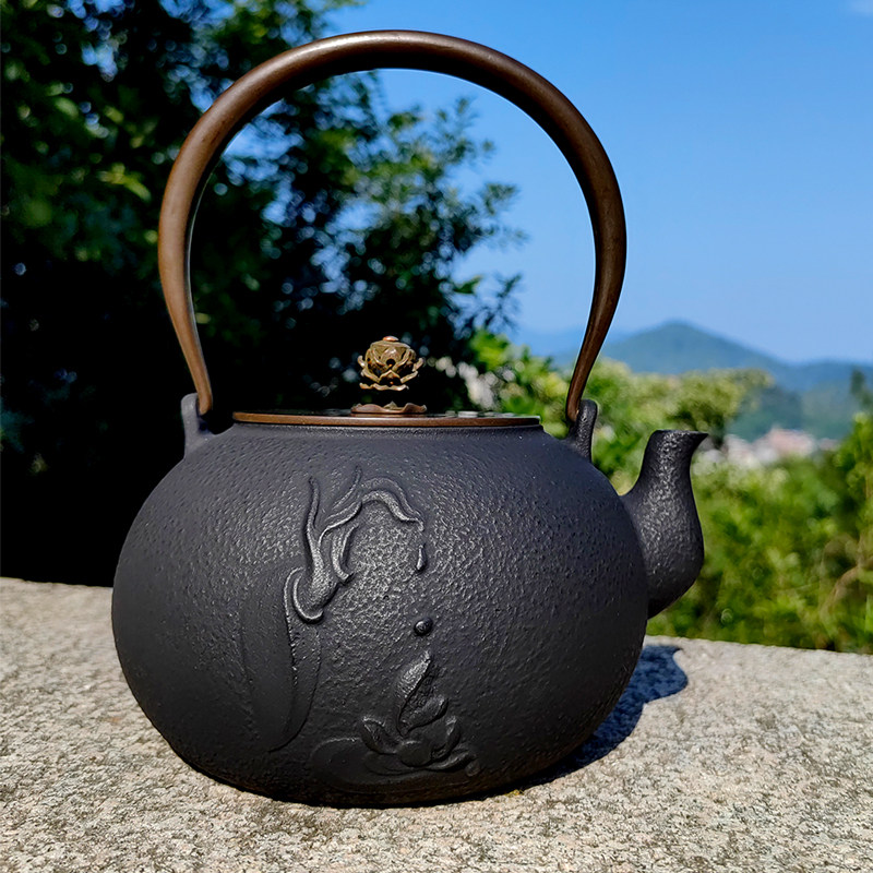 日式铁壶无涂层煮茶器围炉煮茶壶