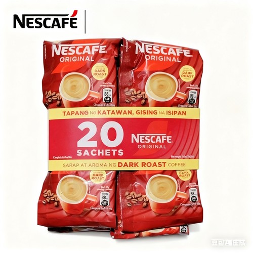菲律宾原装进口Nescafe雀巢原味奶油味三合一速溶咖啡20g*20包