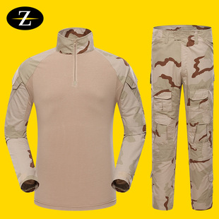 夏季特种兵迷彩服外军蛙人服套装运动户外美陆战术作训服男