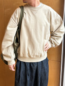 Anniehall23fw vintage复古重磅圆领卫衣日系山系480g毛圈