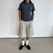 washed cropped pants Anniehall25ss 重水洗做旧染色7分休闲裤