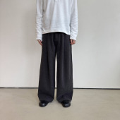 休闲裤 Anniehall24fw A字版 型毛呢磨毛加厚西裤 Woolen pants