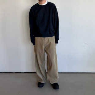 长裤 水洗宽松灯芯绒复古工装 复古画家裤 Anniehall25fw