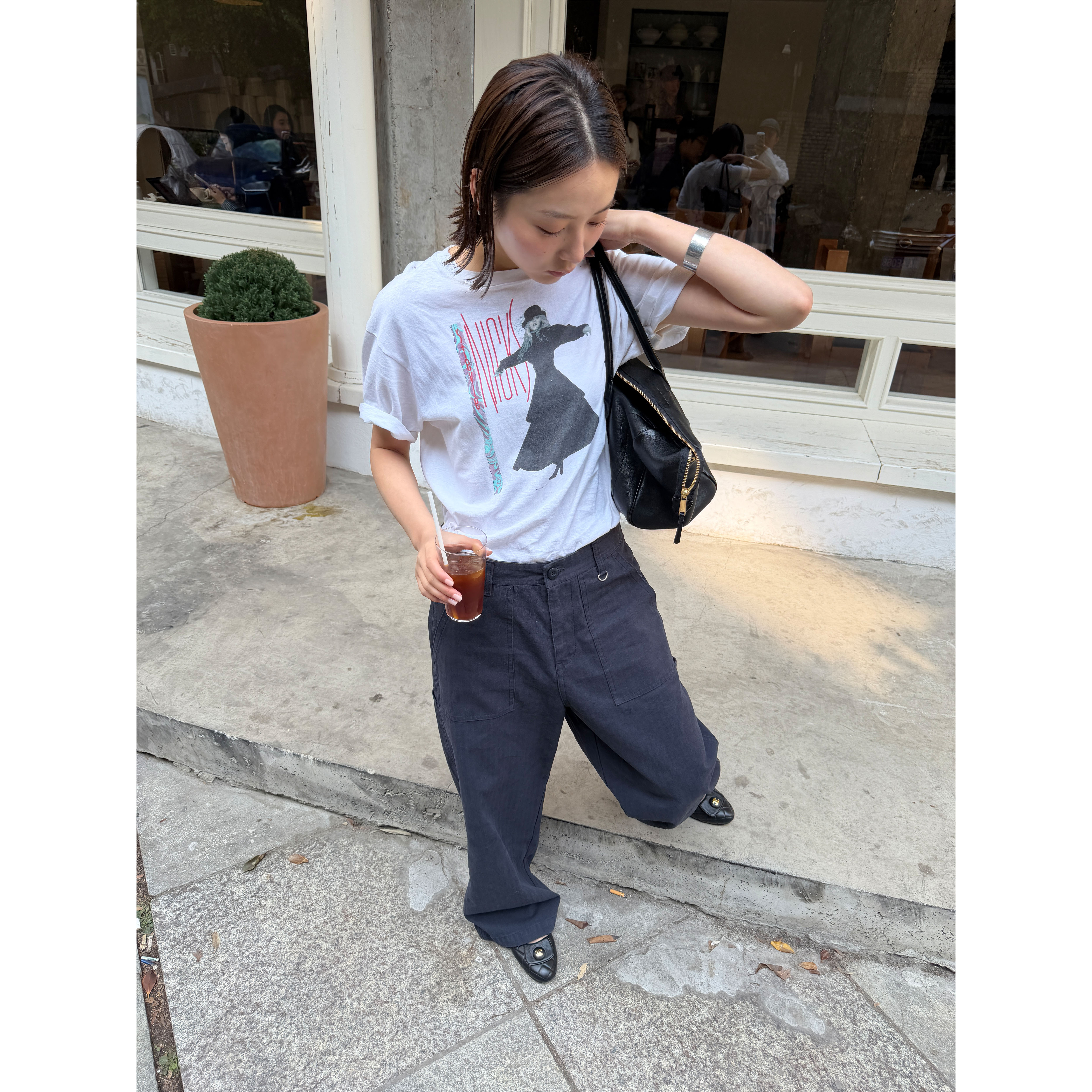 Anniehall26ss SteveNicks「Rock a little」古着艺术家世界巡回T - 实物图