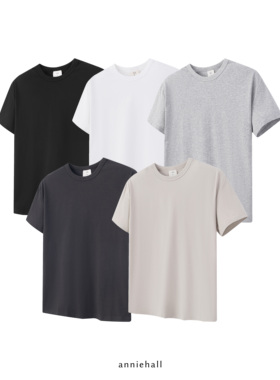 Anniehall25ss fitted tee 索罗娜正肩短袖小领口凉感小袖口T恤