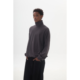 turtleneck隔温层棉混纺加厚高领T恤 sleeve Anniehall25fw long