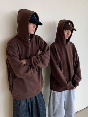 多色连帽卫衣加绒休闲