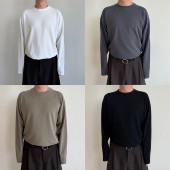 Anniehall25ss T恤 排汗机能透气混纺拼接正肩长袖 patchwork tee