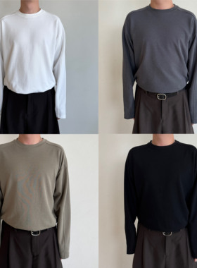 Anniehall25ss patchwork tee 排汗机能透气混纺拼接正肩长袖T恤