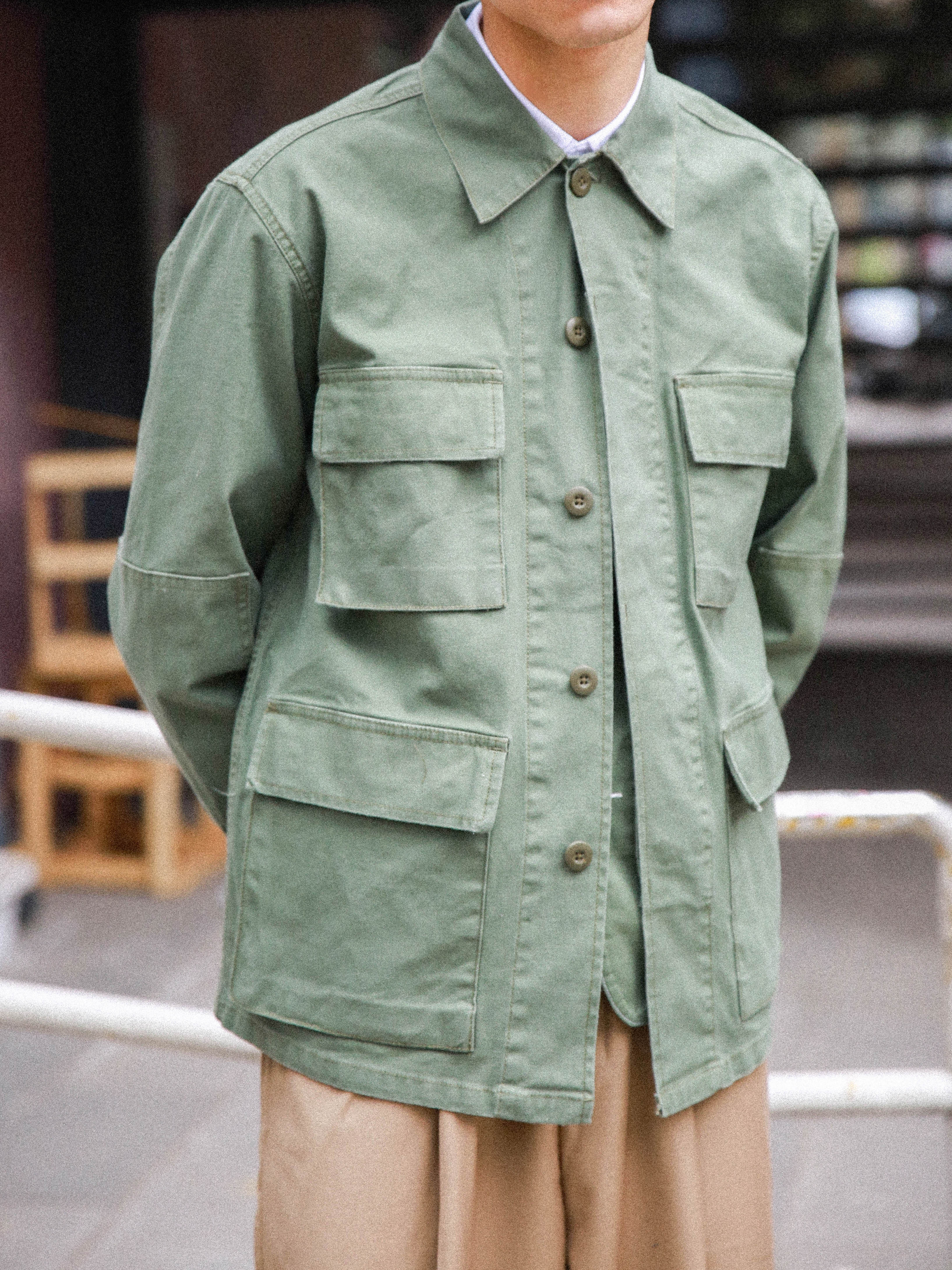 Anniehall Army BDU Jacket三色做旧军事军装四袋夹克