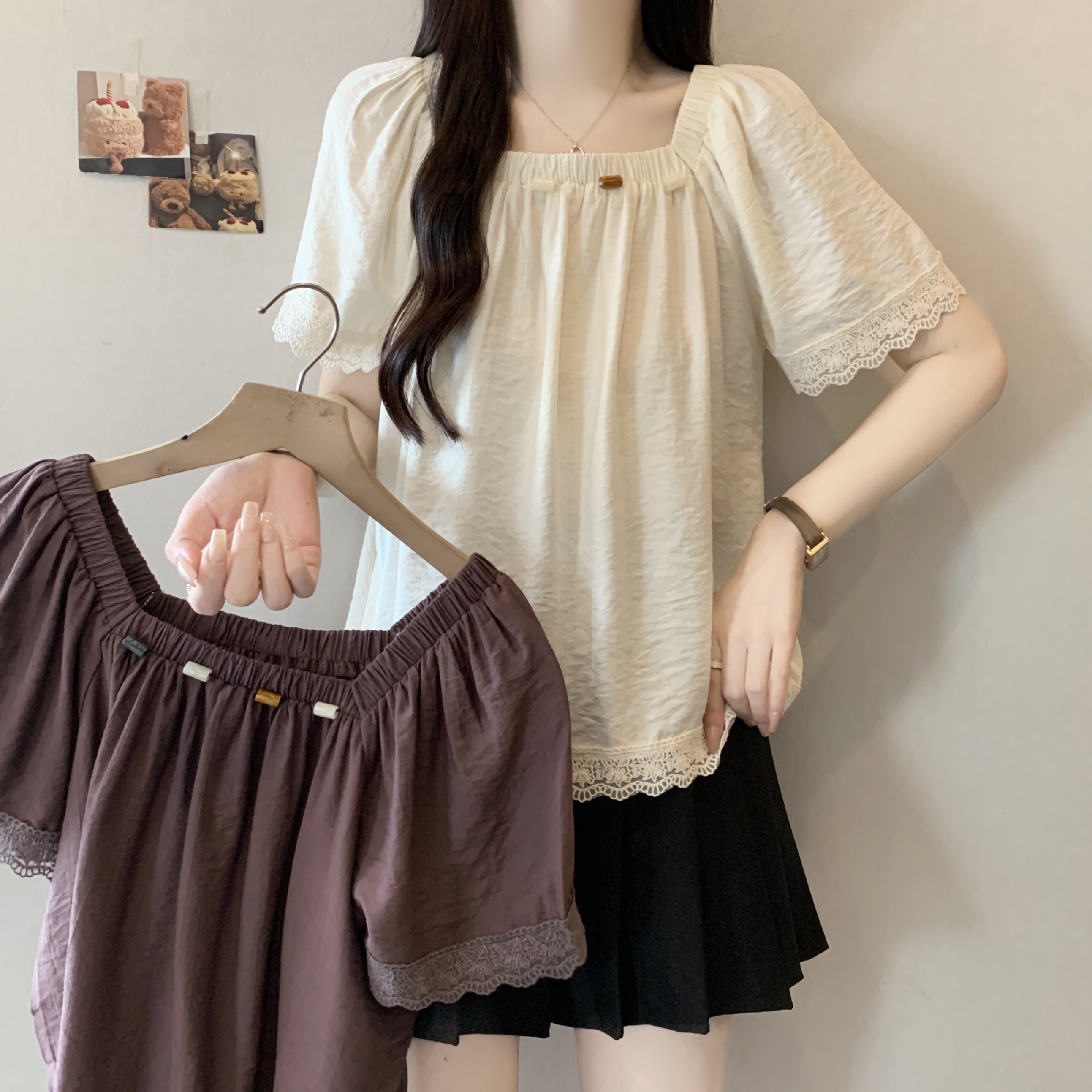 夏季外出哺乳衣大码上衣时尚新款法式哺乳装嫩妈款产后雪纺衫T恤