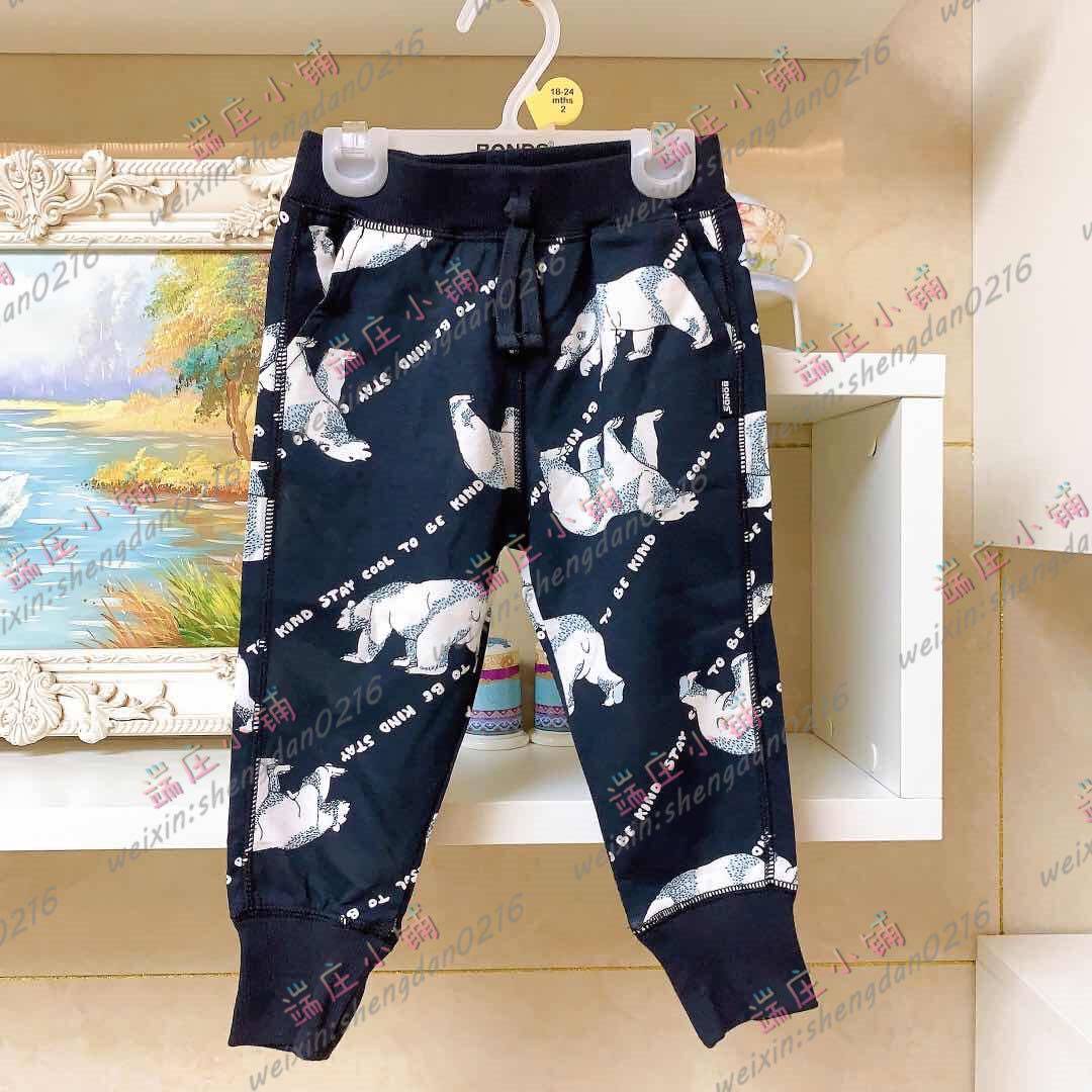 澳洲优质bonds正品 超薄运动裤网红推荐休闲服儿童纯棉系婴儿小裤