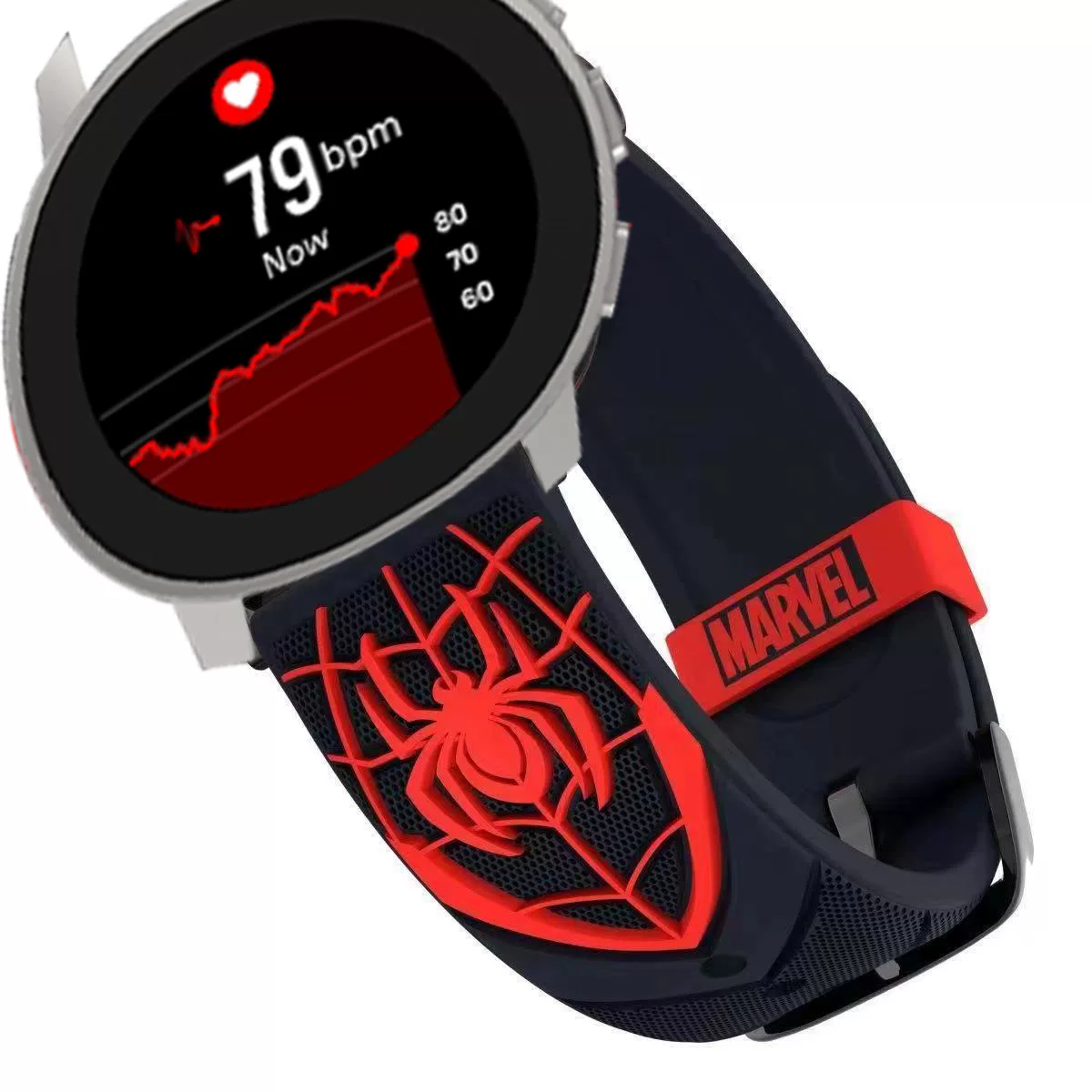 适用SUUNTO颂拓5/9 Peak运动手表表带3fitness硅胶印花替换手腕带