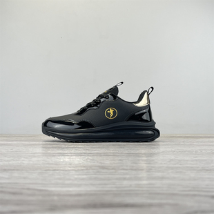 外贸单秋冬季皮面时尚运动鞋男女鞋减震防水通勤百搭运动休闲鞋