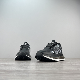 出口外贸秋季新款皮面防水气垫减震回弹软底夜光运动跑步鞋男女鞋