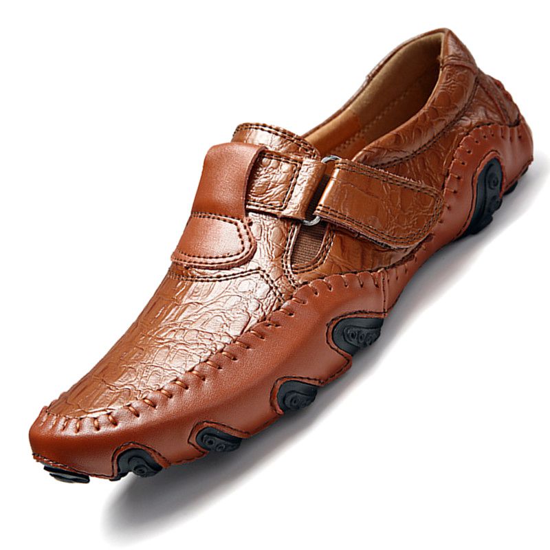 保罗艾步森男鞋真皮软底手工皮鞋