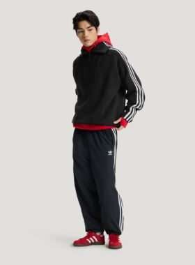 三叶草男子半拉链毛衣KS5341