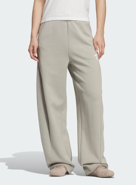 Adidas/阿迪达斯女子25年冬款双面针织保暖宽松长裤KS0068 KS0070