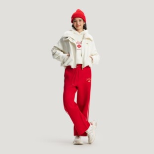 KR0418 KH2703 加厚针织高腰宽松阔腿裤 阿迪达斯女子26马年新年款