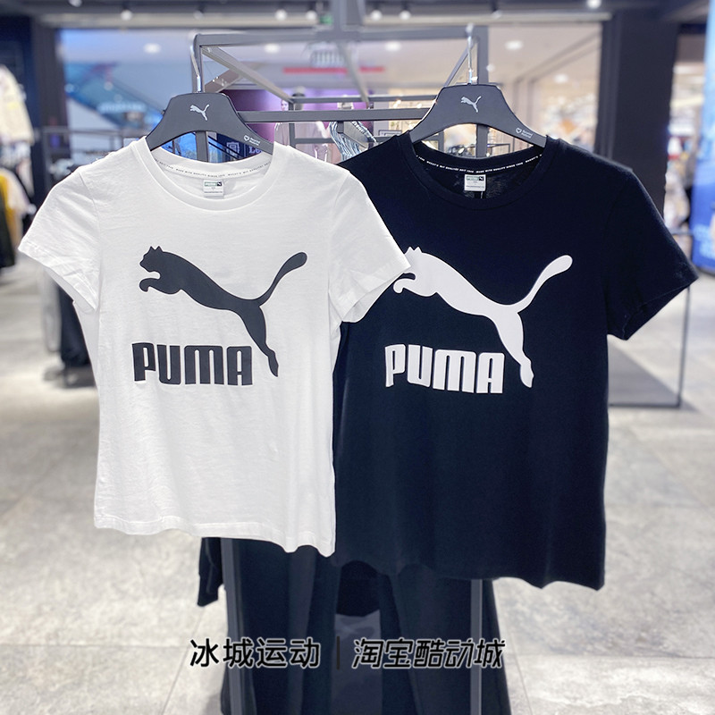 PUMA彪马女经典大LOGO短袖