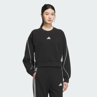 Adidas 运动休闲宽松套头衫 卫衣KB7601 0013 阿迪达斯女子25年秋款