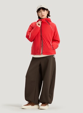 阿迪达斯女子26年春新款运动宽松针织保暖可收口长裤KR7571 7573