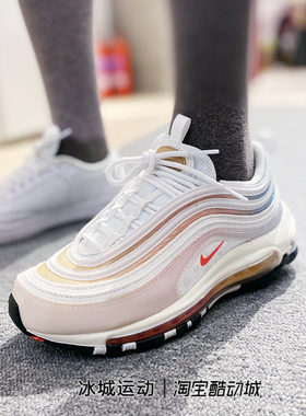 耐克 女子 AIR max 97 炫彩色子弹头跑步鞋CW2456 DD8500 917704