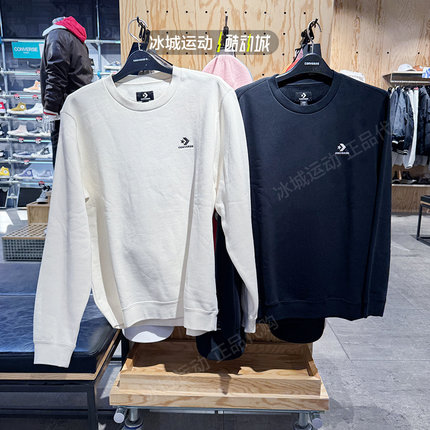 Converse/匡威男冬针织圆领加绒休闲套头卫衣10024510-A11-A01