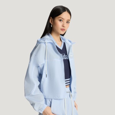 三叶草女子梭织夹克外套KT3056