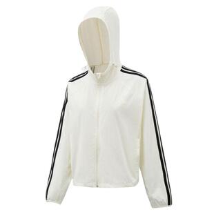 Adidas阿迪达斯女子26年夏款梭织速干薄款连帽外套KX2760 KX2759